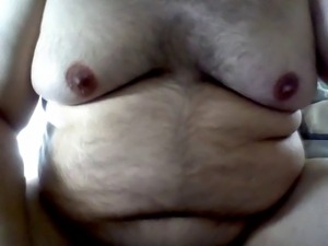 chub fat guy nipple play masturbation