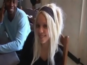The beautiful Lilou fucked by 3 ... free