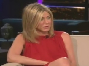 Jennifer Aniston Braless on Chelsea Lately