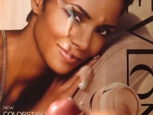 Halle Berry Cum Tribute Bukkake