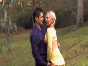 Cute real oz blonde fingered free