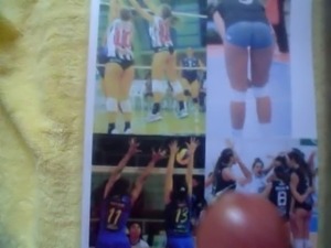 Volleyball girls cum tribute 1 x4
