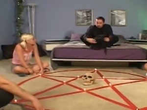 Sexy teens have a satanic ritual