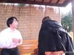 japanese slut meets nice guy in the park