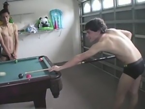 Gay twinks Horny Buds play a game of \'Strip Pool\' then Fuck!