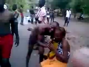 african slut get fucked on public