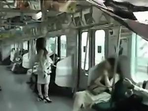 Japanese Girl Naked In Public On A Subway