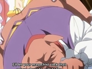Princess anime threesome assfucking with pig monster