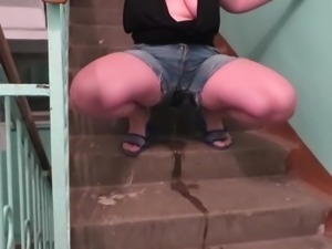 Girl in stairwell