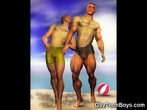 3D Muscled Males Fuck Straight Boys!