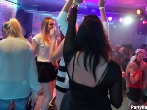 Ladies go wild for the male strippers in this sexy night club