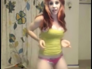 Sexy Redhead Striptease