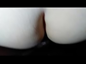 Amateur White wife bent over taking black cock deep in pussy