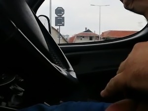 flashing in the car ( caught jerking ) 2