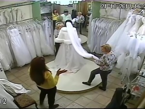 spy camera in the salon of wedding dresses 6 (sorry no sound