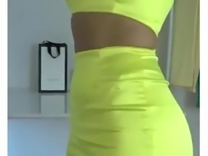 Satin Youtuber dances and teases