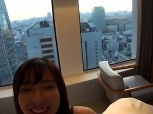 Adorable Japanese teen pumped full of cock in a hotel room