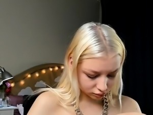 Blonde Teen Solo Masturbation