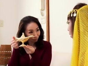 Mature Asian wife seduces a nerd and enjoys a wild fucking