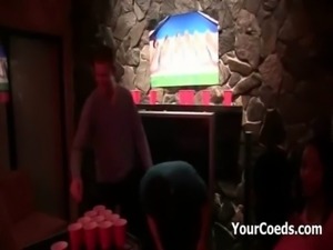 Beer Pong Party Leads To Girls Flashing Titties free