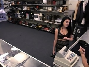 Perky tits slut sells a ring and pounded at the pawnshop