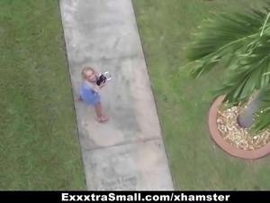 ExxxtraSmall - Cock Crazed Spinner Caught Spying