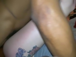 Amazing Tattoed Cuckold GF Shared With BBC