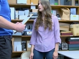 Izzy Lush steals, sucks and bangs with the LP officer