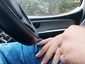 flashing in the car ( caught jerking ) 3