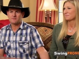 Swinger cowboy wants his wife to fuck