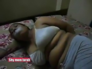 Shy BBW mom Farah&rsquo;s home got intruded and she was hogtied