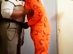 Prisoner fucks guard