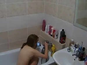 Amateur sexy teen brunette posing