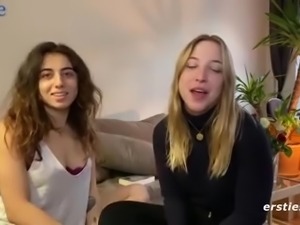 Lesbian facesitting from two german horny sluts