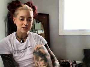 Sexy small titted brunette Judy C