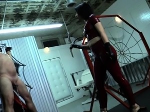 Femdom fetish strap porno