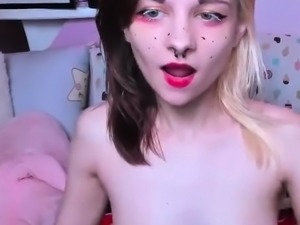 blonde teen pregnant girl has her pussy masturbated