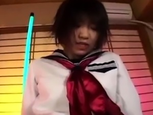 Asian Amateur Orgasms with Dildo