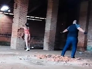 Amateur fetish BDSM action with redhead