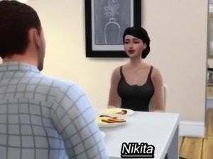 Foxy 3D Superwoman bounces up and down on a cock